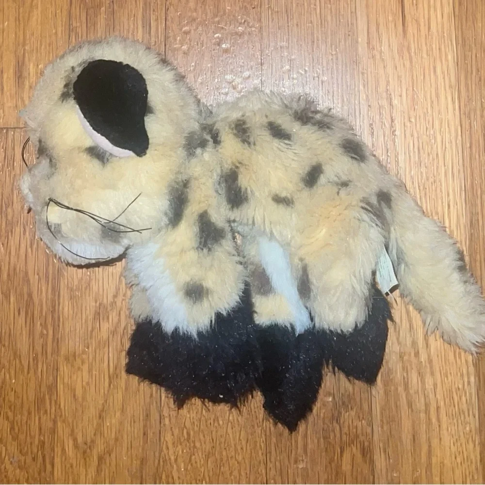 Vintage Tyco 1993 Kitty Kitty Jungle Kittens Plush Tan Leopard Spot Cat-No Bow